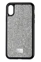 strieborná Puzdro na mobil iPhone XS Max Glam Rock Swarovski Dámsky