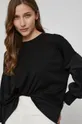 μαύρο Βαμβακερή μπλούζα Victoria Victoria Beckham