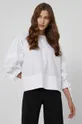 λευκό Βαμβακερή μπλούζα Victoria Victoria Beckham