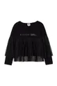 чорний Дитяча блузка Karl Lagerfeld Для дівчаток
