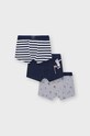 Mayoral Bokserki dziecięce (3-Pack) bokserki dopasowane granatowy 10119.5H.BIELIZNA