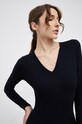 Tvarujúce body s dlhým rukávom Spanx SLEEVE V-NECK BODYSUIT 20291R čierna AW21