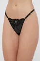 czarny Emporio Armani Underwear Stringi 163826.1A206 Damski