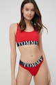Σουτιέν Tommy Hilfiger πλεκτό ύφασμα κόκκινο UW0UW03172.4890