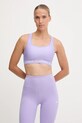 Under Armour biustonosz sportowy Crossback bez fiszbinów fioletowy 1361034