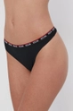 czarny Moschino Underwear Stringi Damski