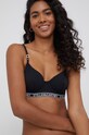 Stella McCartney Lingerie Biustonosz bawełna czarny S6R240780