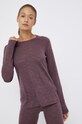 Houdini longsleeve funkcyjny wełniany melanż fioletowy 157054