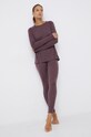 Houdini longsleeve funkcyjny wełniany 157054 fioletowy AW21