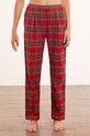 Etam Spodnie piżamowe Tam tkanina czerwony 652996573