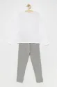 Παιδικές βαμβακερές πιτζάμες Calvin Klein Underwear γκρί