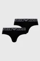 czarny Emporio Armani Underwear Slipy (2-pack) 111733.1A720 Męski