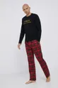 burgundské Bavlnené pyžamo Polo Ralph Lauren Pánsky