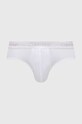 Σλιπ Calvin Klein Underwear πλεκτό ύφασμα λευκό 000NB2863A.4890