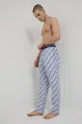 Dugi doljnji dio pidžame Calvin Klein Underwear plava