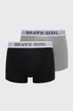czarny Brave Soul Bokserki (2-pack) Męski