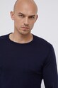 Odzież Icebreaker Longsleeve wełniany 200 Oasis LS Crewe IB1043654011 granatowy