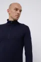 tmavomodrá Vlnené tričko s dlhým rukávom Icebreaker Pánsky