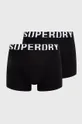 fekete Superdry boxeralsó (2-pack) Férfi