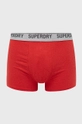 Superdry Bokserki (3-pack) bordowy