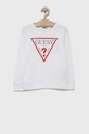 Guess Hanorac de bumbac pentru copii print alb L73Q09.KAUG0