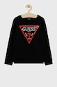 Детская хлопковая кофта Guess хлопок чёрный L73Q09.KAUG0