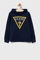 Guess Bluza bawełniana dziecięca nadruk granatowy L92Q09.KAUG0