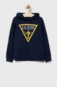 blu navy Guess felpa in cotone bambino/a Ragazzi