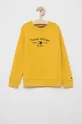 κίτρινο Παιδική βαμβακερή μπλούζα Tommy Hilfiger Για αγόρια