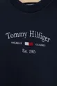 Detská bavlnená mikina Tommy Hilfiger tmavomodrá