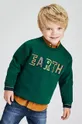 зелёный Детская хлопковая кофта Mayoral Для мальчиков