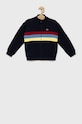 Lacoste Hanorac de bumbac pentru copii melanj bleumarin SJ7546