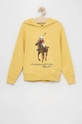 žltá Detská mikina Polo Ralph Lauren Chlapčenský