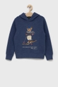 modrá Detská mikina Polo Ralph Lauren Chlapčenský