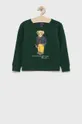 πράσινο Παιδική βαμβακερή μπλούζα Polo Ralph Lauren Για αγόρια