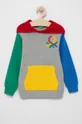 multicolor United Colors of Benetton Bluza bawełniana dziecięca Chłopięcy