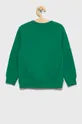 United Colors of Benetton Bluza bawełniana dziecięca zielony