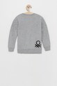 United Colors of Benetton Hanorac de bumbac pentru copii 3JR4C15EE gri AW21