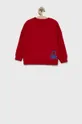 United Colors of Benetton Bluza bawełniana dziecięca czerwony