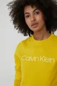 κίτρινο Βαμβακερή μπλούζα Calvin Klein