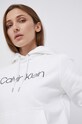 Bavlněná mikina Calvin Klein bílá K20K202687.4890