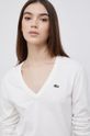 biały Lacoste Sweter bawełniany AF7013