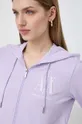 fioletowy Armani Exchange bluza bawełniana