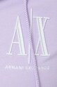 Armani Exchange bluza bawełniana 8NYM22.YJ68Z fioletowy