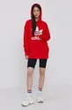 Pamučna dukserica adidas Originals crvena