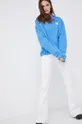 Bavlnená mikina Wrangler modrá