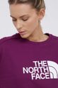 ciemny fioletowy The North Face Bluza bawełniana