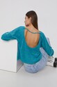 Roxy - Bluzka bawełniana ERJKT03802 turkusowy AW21