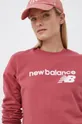 ružová New Balance - Mikina WT03811ERR