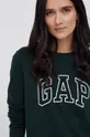 zelená Bavlnené tričko s dlhým rukávom GAP